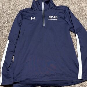 Under Armour Blue Quarter-Zip Volleyball Top